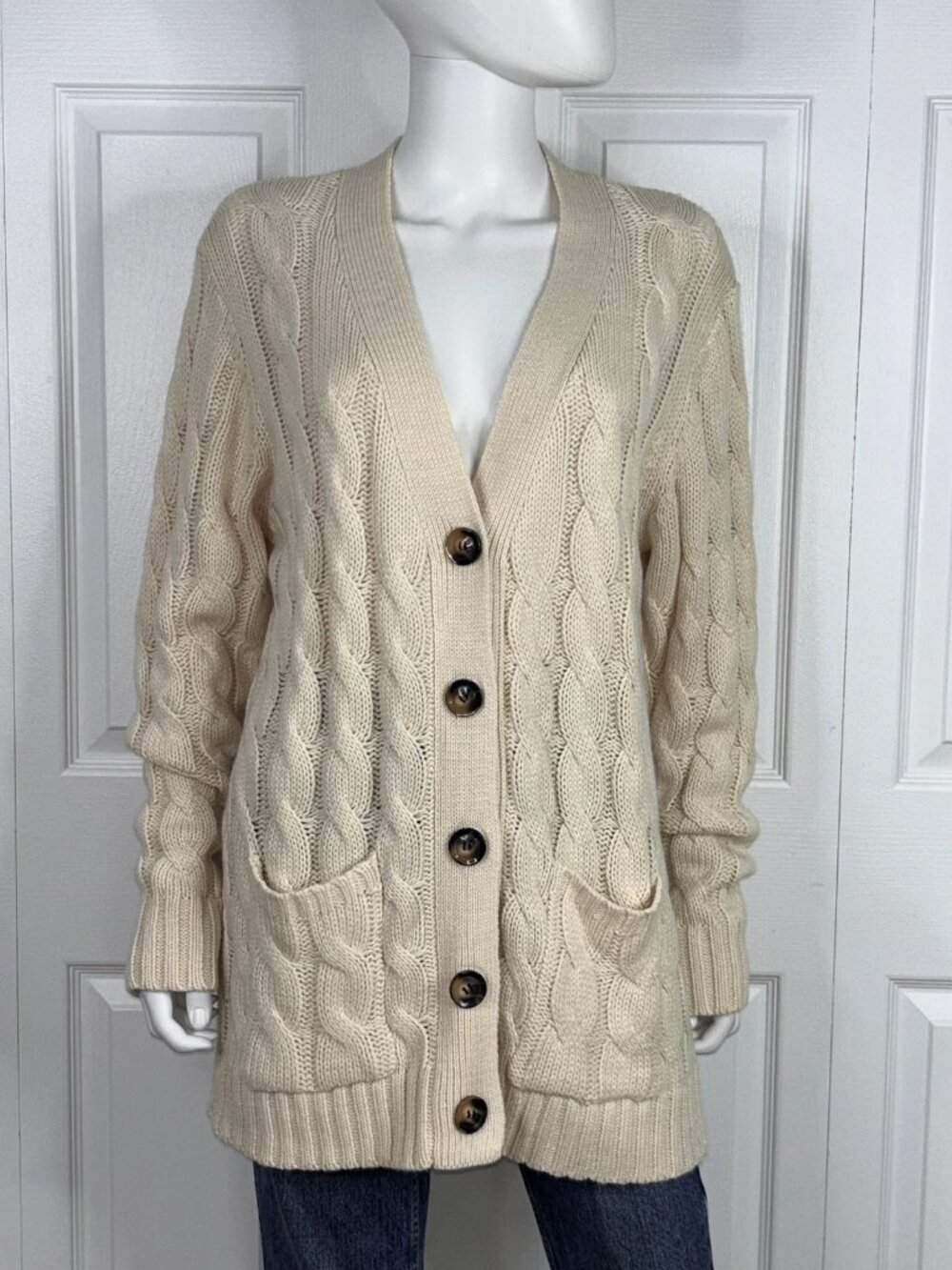 YACUN women's knit cardigan XL